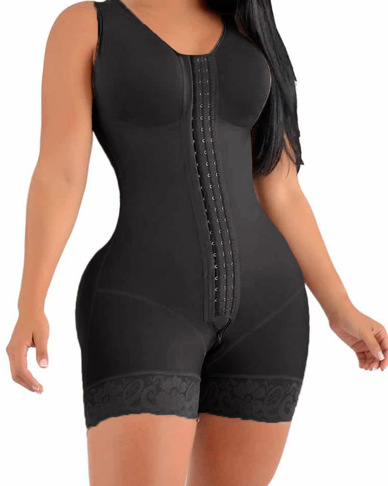 Women's High-Compression Sculpting Bodysuit – Zip-Up Shapewear – 5