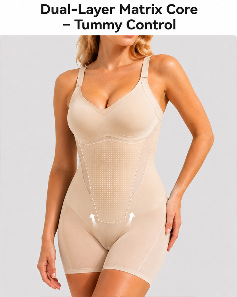 Women's Ultra-Thin Seamless Tummy Control Bodysuit – Breathable Shapewear – 5
