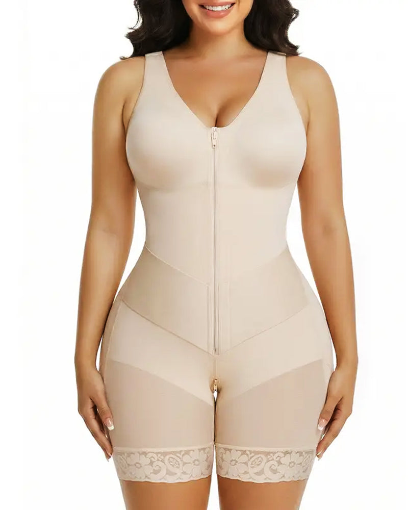 Women's V-Shaped Full Body Shaper – S-Curve Tummy Control Faja – 4