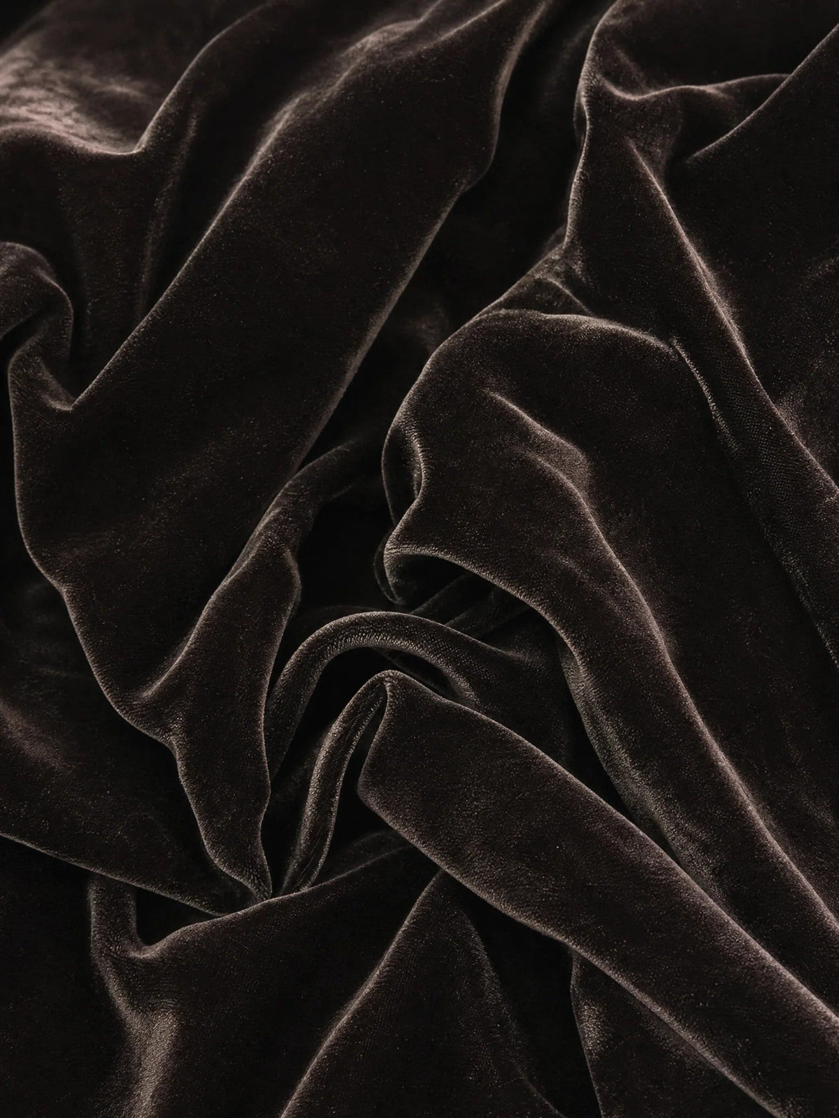 Dark Brown Velvet Off Shoulder Evening Maxi Dress