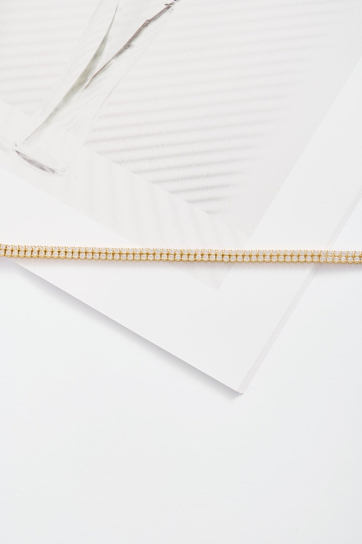 Hollywood Nights Tennis Bracelet Gold