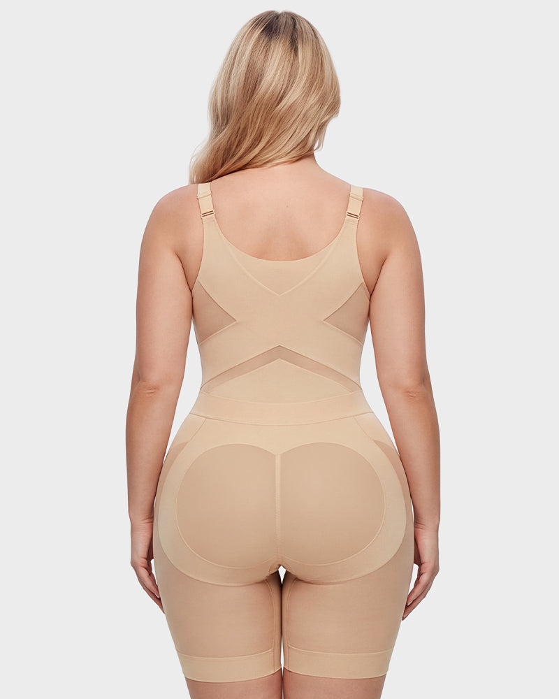 Women's Cooling Seamless Tummy Control Bodysuit – Breathable Shapewear – 6