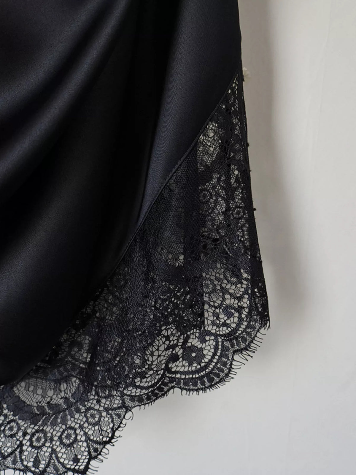 Women's Satin Mini Party Dress with Detachable Lace Cape – 15
