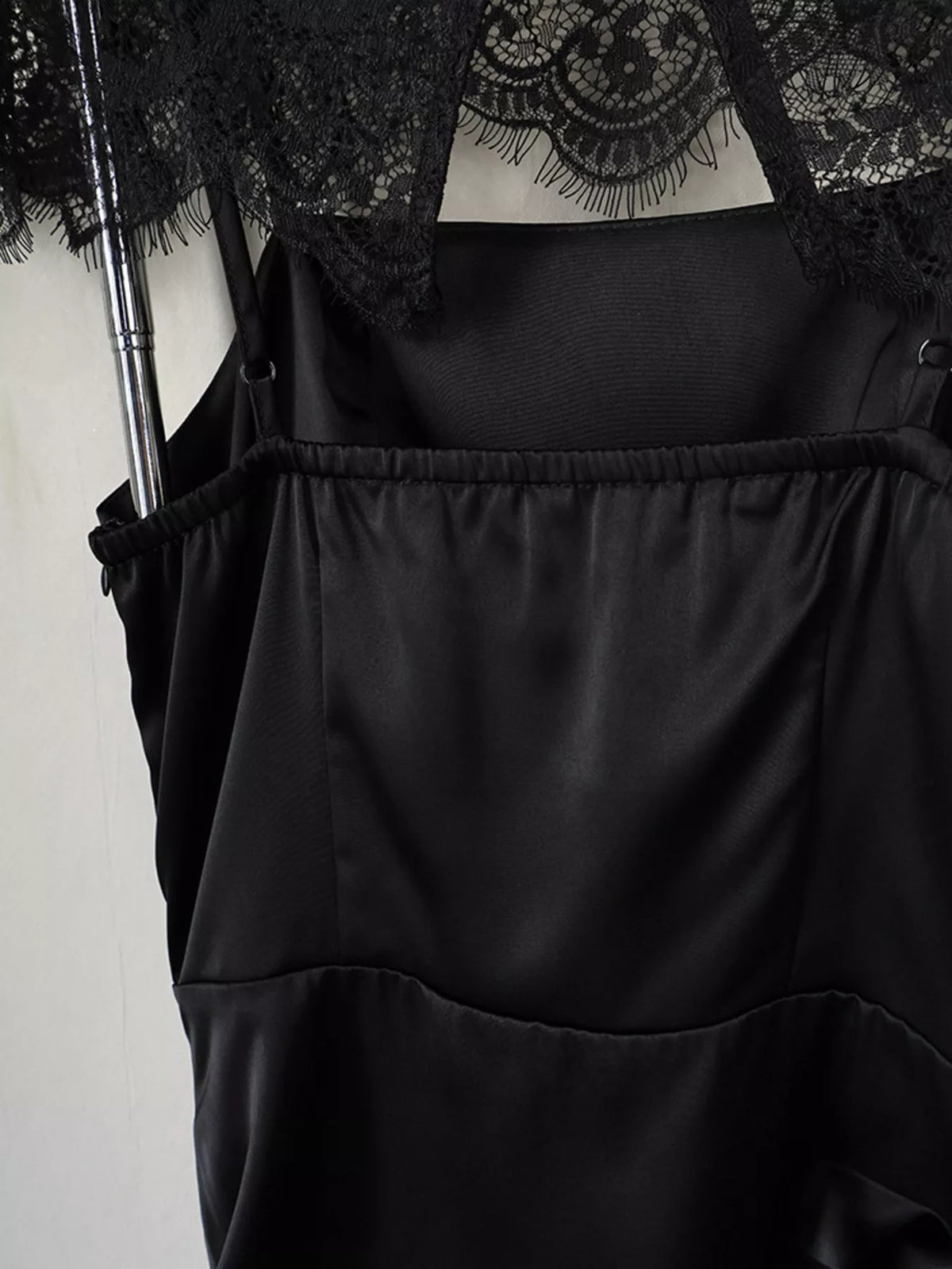 Women's Satin Mini Party Dress with Detachable Lace Cape – 9