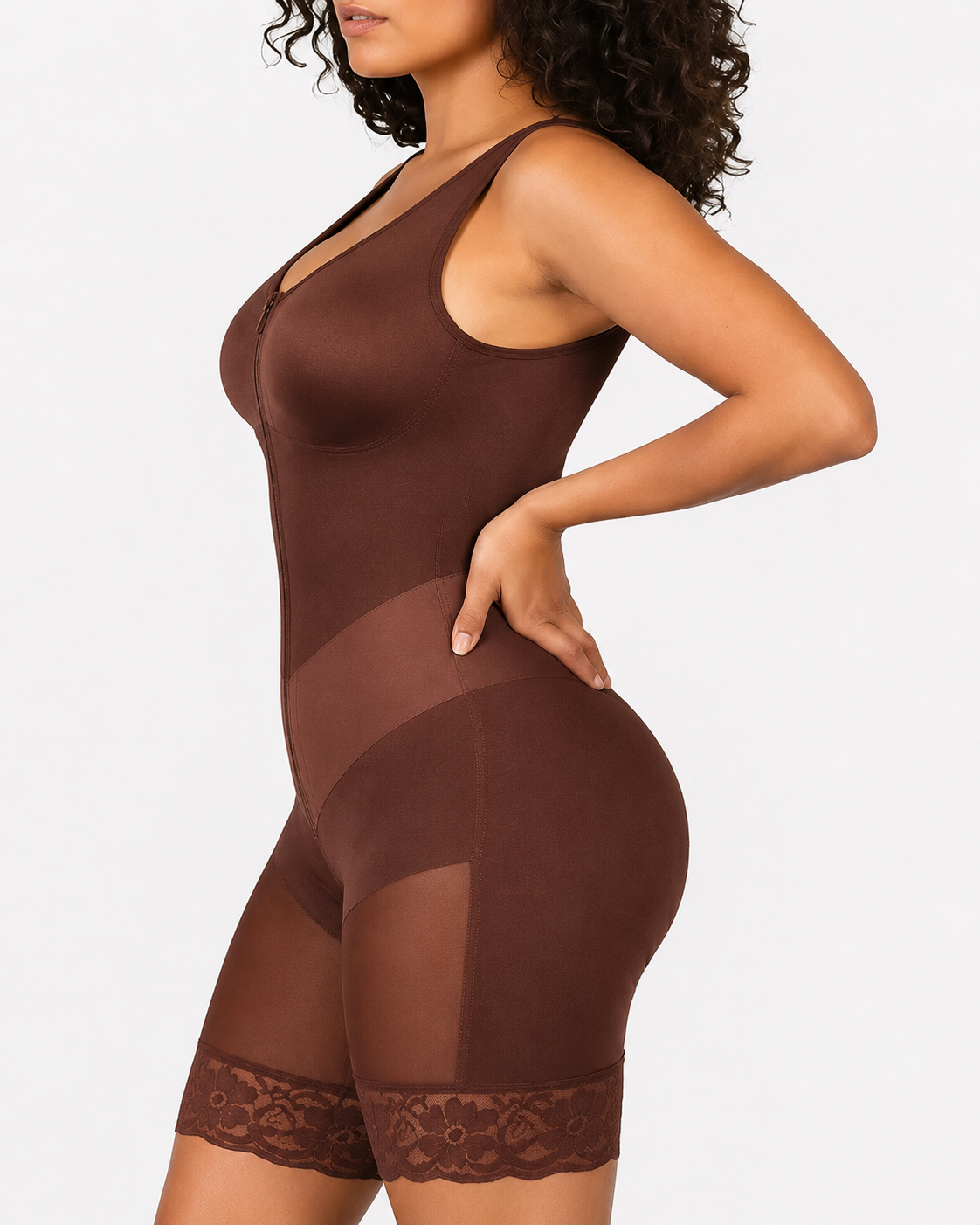 Women's V-Shaped Full Body Shaper – S-Curve Tummy Control Faja – 7